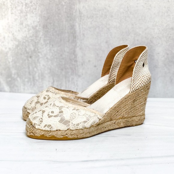SOLUDOS Tulip Lace Up Wedge Sandals Size 10
